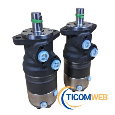 151-6461 OMR 80 F Sauer Danfoss motor hidráulico orbital 80 cc/ev con freno con eje cilíndrico